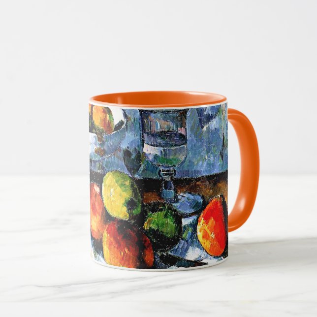 Mug Cezanne - Compotier, verre et pomme, (Devant droit)