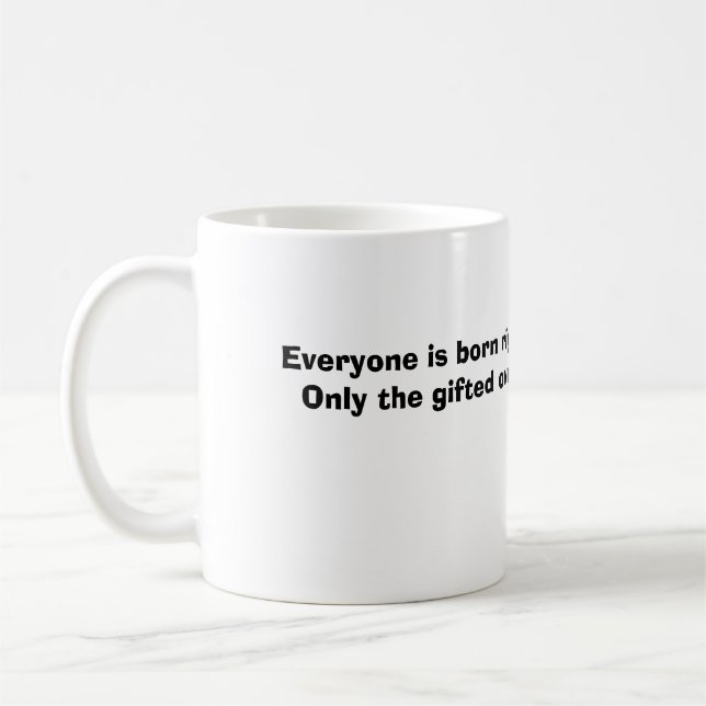 Mug Chacun est juste né handedOnly l'OV doué… (Gauche)