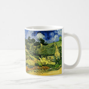 Mug Chalets à chaume, Cordeville par Vincent van Gogh
