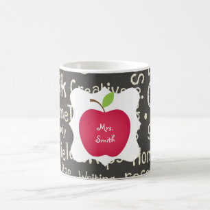 Mug Chalkboard - Enseignant de la pomme rouge