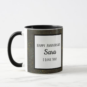 Mug Chalkboard Gold Argent Stars Constellation Sky