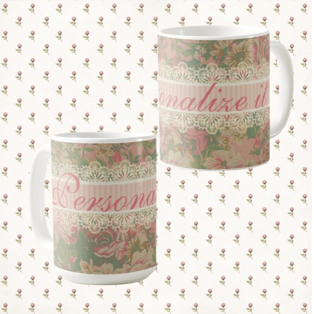 Mug Chambre Romantique Le Boudoir Romantique (Personalize these mugs for someone special)