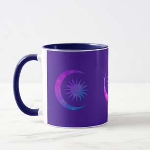 Mug Chambre Zen Lune et Soleil Violet Indigo Pourpre