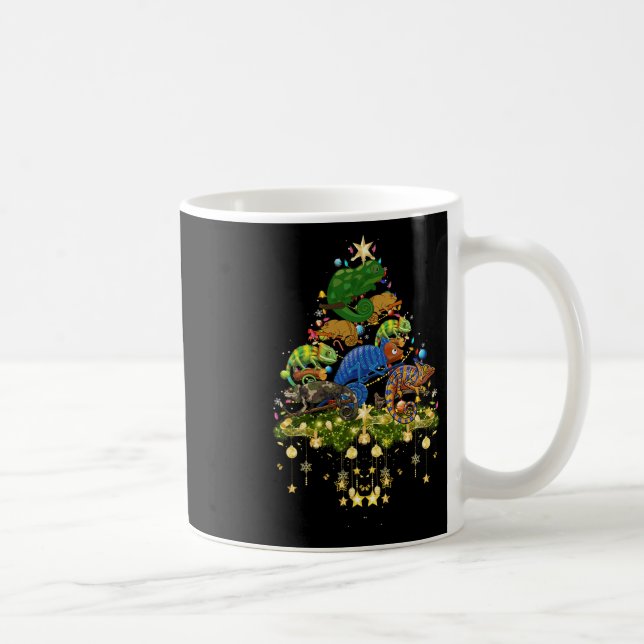 Mug Chameleons Christmas Tree Lights Holiday Chameleon (Droite)