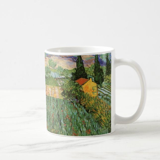 Mug Champ avec des pavots par Vincent van Gogh (Droite)