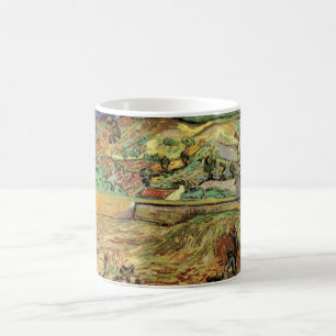 Mug Champ de blé clos avec paysan par Vincent van Gogh