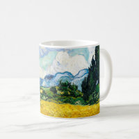 Champ de blé de Vincent Van Gogh avec Cyprès