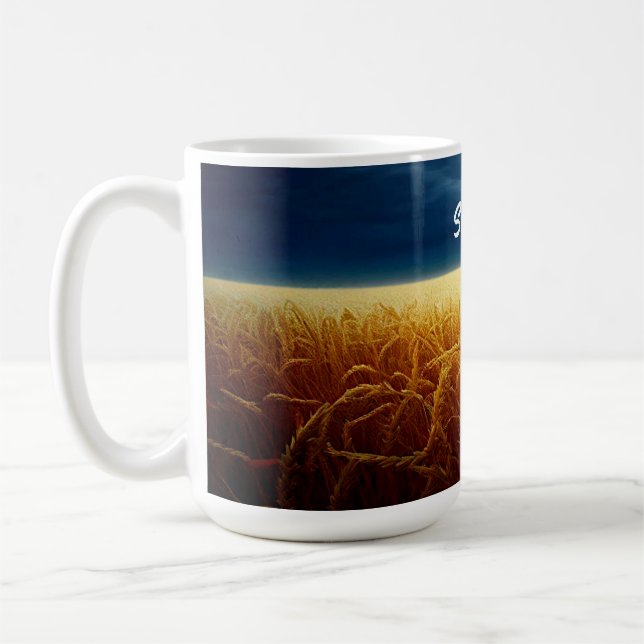 Mug Champ de blé sous la lumière de la lune (Gauche)