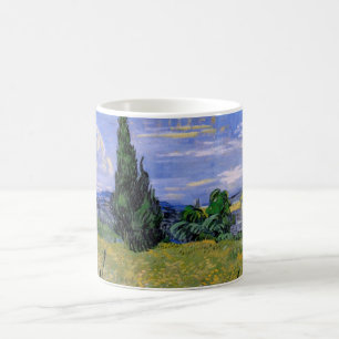 Mug Champ de blé vert avec Cypress par Vincent van Gog