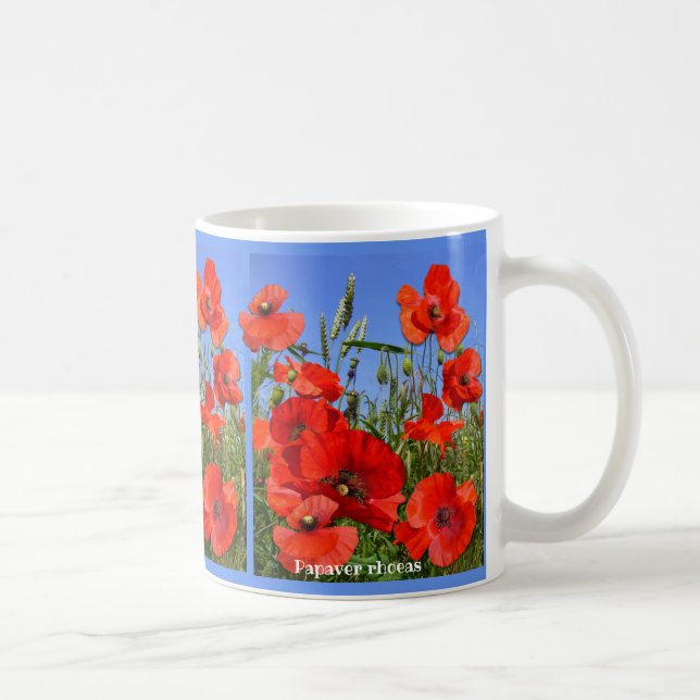 Mug Champ de pavot coloré (Droite)