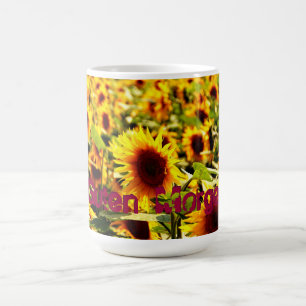 Mug champ de tournesols