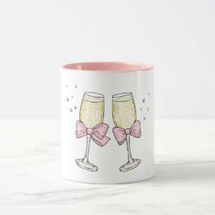 Mug Champagne avec rubans à Cheers