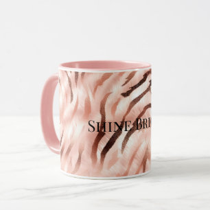 Mug Champagne rose Rose Glam Zebra