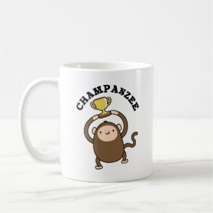 Mug Champanzee Funny Champion Chimpanzé Pun