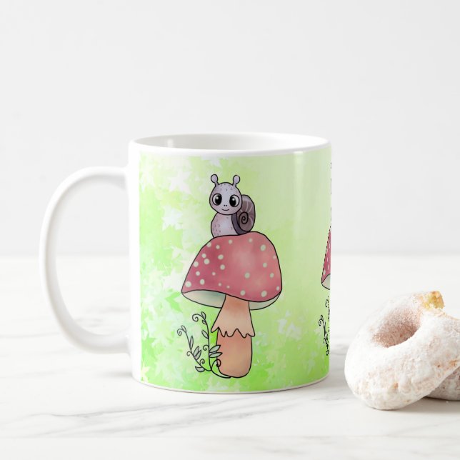 Mug Champignon avec escargot (Avec donut)