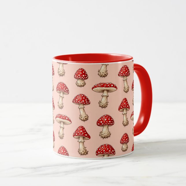 Mug Champignons (Devant droit)