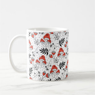 Mug Champignons champignons sans couture vintage motif