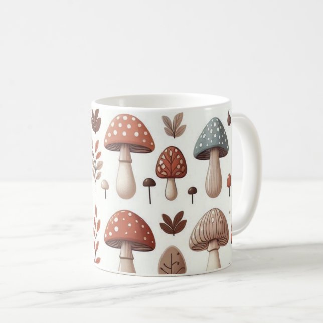 Mug Champignons en Marche (Devant droit)