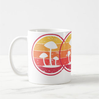 Mug Champignons Magiques Psychedéliques Rétro Vintage