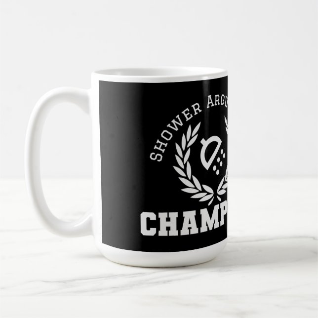 Mug Champion des Arguments de douche (Gauche)