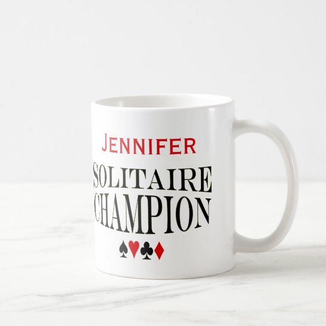 Mug Champion solitaire personnalisé (Droite)