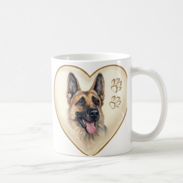 Mug Championnat d'Allemagne de berger de chien de café (Droite)