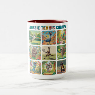 Mug Champions de Tennis Australiens Drôles Animaux Aus