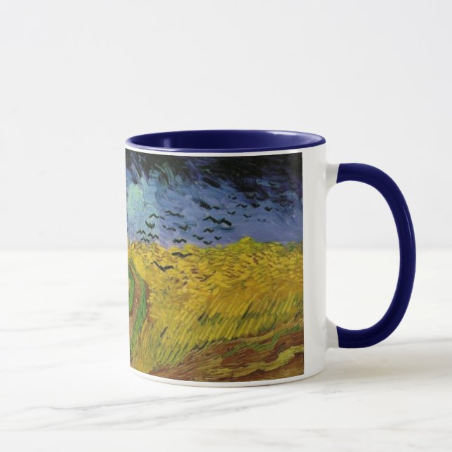 Mug Champs de blé avec corbeaux par Van Gogh (Droite)