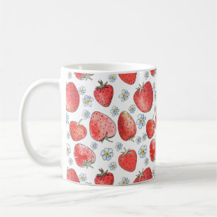 Mug Champs de fraises : Fraîcheur d'été