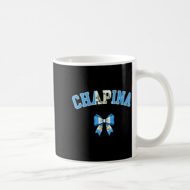 Mug Chana Guatemalan Women Coquette Bow Guatemala Flag (Droite)