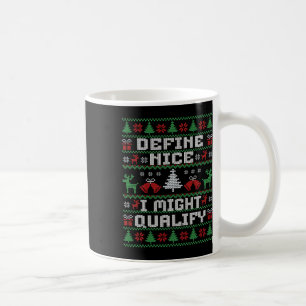 Mug Chandail moche de Noël amusant - Définir Nice