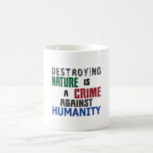 Mug Changement climatique Planète Terre CO2 Cadeau mon