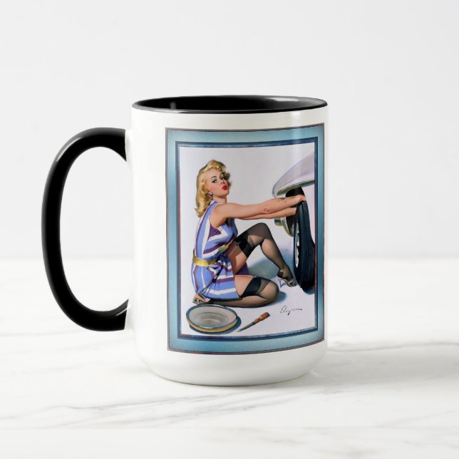 Mug Changement rapide par Gil Elvgren (Gauche)