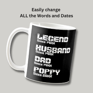 Mug Changer tout nom Date Année Légende Mari Père Popp
