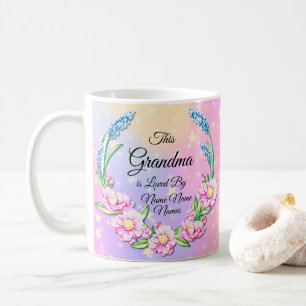Mug Changez de nom Fête des mères Grand-mère rose F