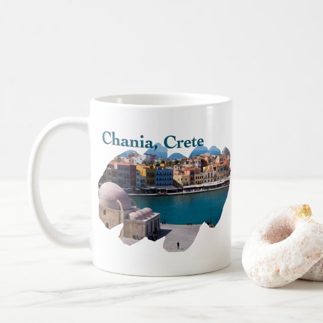 Mug Chania, Crète : Port vénitien (Avec donut)