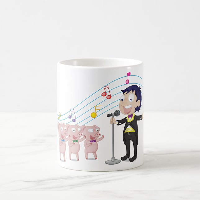 Mug Chant de garçon avec chorale à trois cochons (Créateur téléchargé)