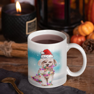 Mug Chapeau de Noël personnalisé Joyeux Amour maltais