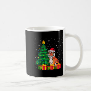 Mug Chapeau de Père Noël de Tigre du Bengale laid Lumi