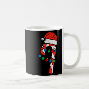 Mug Chapeau de Père Noël en Canne de Bonbon Lumières d
