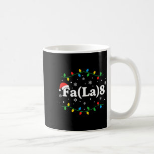 Mug Chapeau de Père Noël Lumières de Noël Fa(la) 8 Drô