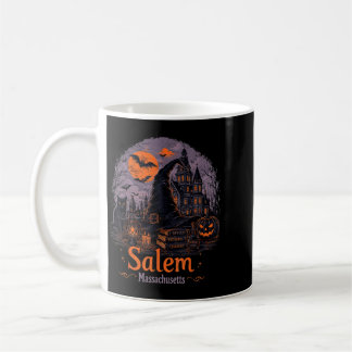 Mug Chapeau de sorcière vintage du Massachusetts chat