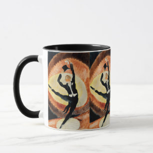 Mug Chapeau haut-de-forme de danseur masculin Art déco