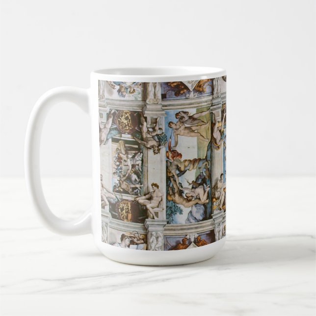 Mug Chapelle Sixtine Plafond Michelangelo (Gauche)
