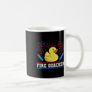 Mug Chariot en caoutchouc de coupe-feu 4 juillet feux