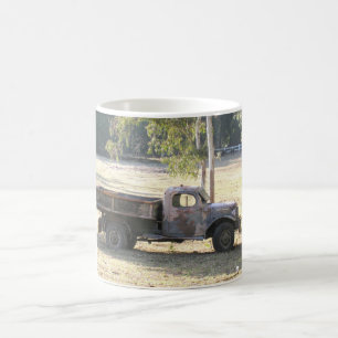 Mug Chariot retiré de puissance, vieux camion pick-up