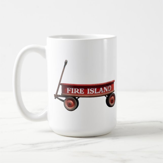 Mug Chariot rouge de Fire Island kismet grove pins sal (Gauche)