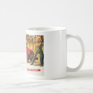 Mug Chariot vintage rouge de puissance de Dodge