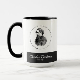 Mug Charles Dickens Portrait et Citation