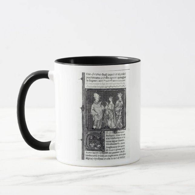 Mug Charles III le simple avec son épouse et le sien (Gauche)
